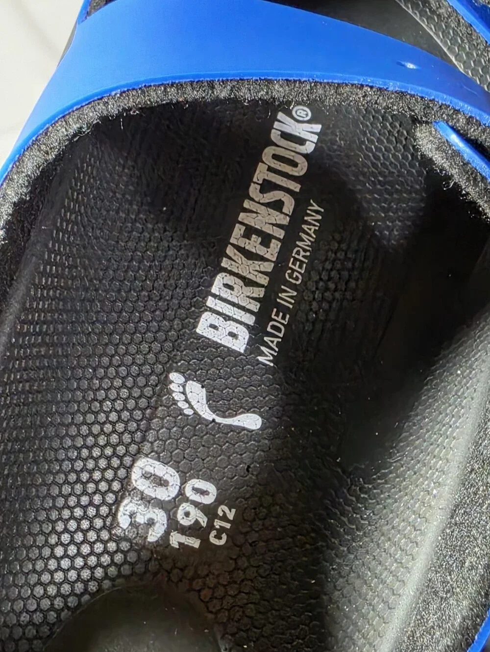 Birkenstock Mogami Kids Sandals — Ultrablue & Black Size Size C12 30/190 NEW